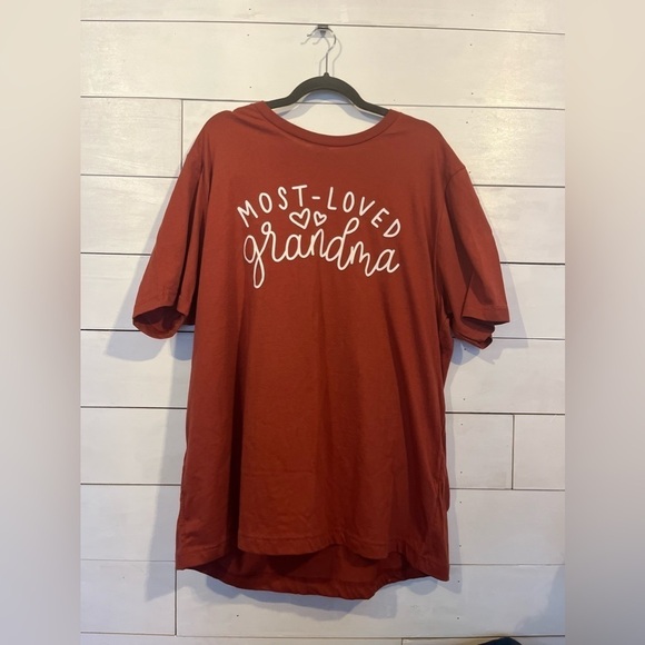 Canvas 2X “Most-Loved Gramdma” Orange Tee - Picture 1 of 3